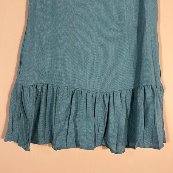 ENTRO Swing Dress Ruffle Hem Sleeveless Dress NWT - Picture 5 of 10